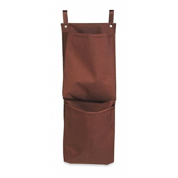 Hospitality 1 Source Caddy Bag, 2 Pocket, 12in X 35in, Brown, 6PK CB2BR